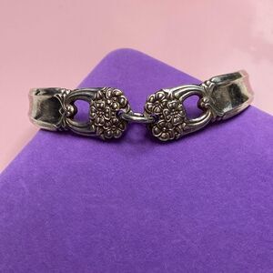 💛 Artisan Sterling Silver Plated Utensil Handle Bracelet